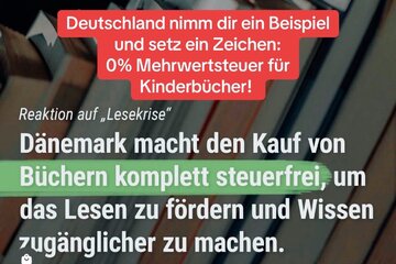 Image de la pétition 0% Mehrwertsteuer für Kinderbücher – Lesen fördern, Bildung stärken