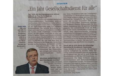 Bild der Petition 1 Jahr Gesellschaftsdienst