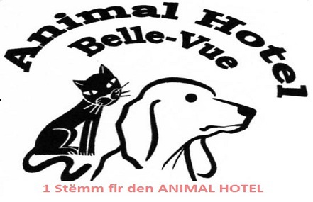 Foto della petizione:1 Stemm fir den ANIMAL HOTEL: Helleft mat, eis Existenz hei am Land ze behaalen, gidd eis aer Stemm