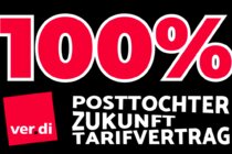 100% Posttochter, 100% Zukunft, 100% Tarifvertrag für die Deutsche Post CSC Fürth
