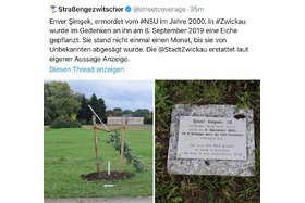 Снимка на петицията:1.000 Eichen für Zwickau in Gedenken an NSU-Opfer