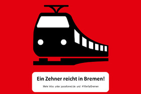 Bild der Petition: 10er für Bremen | Reduzierung des Tagesticketpreises im Land Bremen | Brementicket