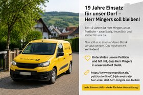 Bild der Petition: 19 Jahre Einsatz für unser Dorf - Herr Mingers soll bleiben!