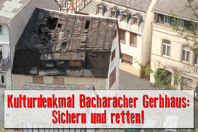 Kép a petícióról:Secure and save the 200 year-old Gerbhaus in Bacharach