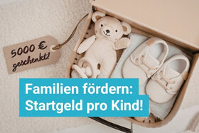 Bild der Petition: 5.000 Euro Familienstartgeld: Denn Kinder haben darf nicht am Geld scheitern!
