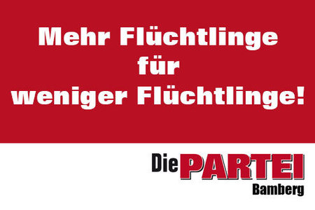 Bild der Petition: 50.000 weitere Flüchtlinge für Bamberg, damit Dr. Müller genug Stimmen für seine Petition hat.