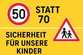 Bild der Petition: 50 statt 70 km/h - Mehr Sicherheit für Kinder an der KiTa „Pusteblume“ in Bad Bentheim
