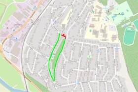 Slika peticije: 60 Meter Einbahnstraße in der Schweriner Straße sofort entfernen