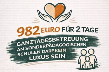 Obraz petycji 982 Euro für 2 Tage – Ganztagesbetreuung an sonderpädagogischen Schulen darf kein Luxus sein