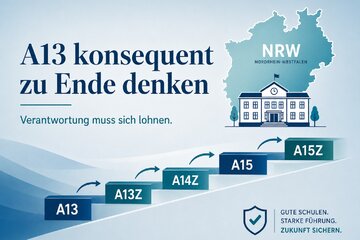Bild der Petition A13 konsequent zu Ende denken – faire Besoldung für Realschul-Funktionsämter in NRW