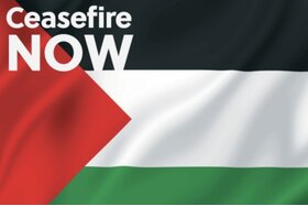 Foto e peticionit:Aachener*innen fordern jetzt Waffenstillstand in Palästina