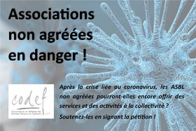 Foto van de petitie:Abandonnées par les différents gouvernements, les associations non agréées demandent à l'aide !