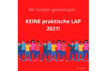 Billede af andragendet Absage der praktischen LAP