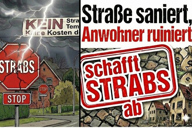 Billede af andragendet Abschaffung der Straßenausbaubeiträge STRABS in der Gemeinde Twist
