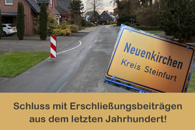 Petitsiooni pilt Abschaffung Erst-Erschließungsbeiträgen für jahrzehntealte Straßen!