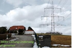 Image of the petition: Mind. 400m Abstand in Feldschlösschen zwischen Hochspannleitungen & Wohnbebauungen/Spielplatz