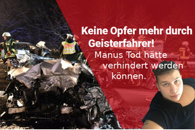Bilde av begjæringen:Achtung Geisterfahrer: Warnschilder für deutsche Straßen