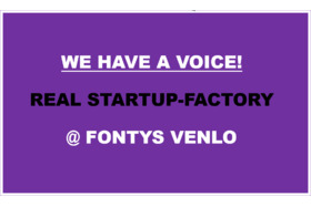 Picture of the petition:Actual creation of enterprises rather than theoretical group work @ Fontys Startup Factory
