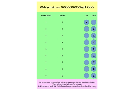 Bild der Petition Änderung des Bundeswahlgesetzes