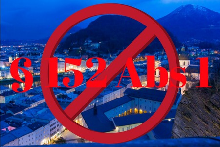 Малюнок петиції:Änderung Sperrstunden Gesetz Salzburg - § 152 Abs 1 der Gewerbeordnung