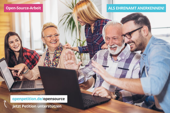 Imaginea petiției Anerkennung von Open-Source-Arbeit als Ehrenamt in Deutschland
