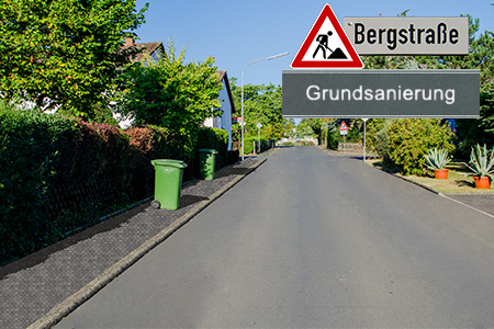 Poza petiției:Anlieger der Bergstraße fordern Zuschuss vom Kreis für Grundsanierung
