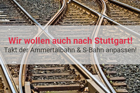 Bild der Petition: Anpassung der Übergangszeit in Herrenberg von der Ammertalbahn auf die S-Bahn