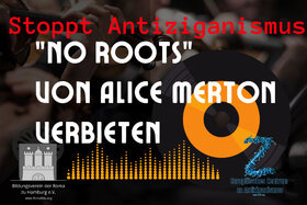 Slika peticije:Запретить и индексировать антицыганскую песню "No Roots" Элис Мертон.