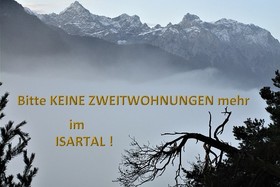 Снимка на петицията:Appell: Keine Zweitwohnungen mehr im Isartal!