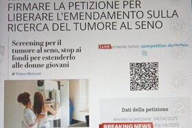 Afbeelding van de petitie: Approvazione emendamento sull'ampliamento dello screening del tumore al seno