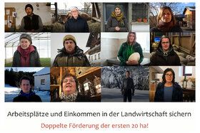 Foto da petição:Arbeitsplätze und Einkommen in der Landwirtschaft sichern - Doppelte Förderung der ersten 20 ha!