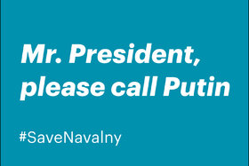 Photo de la pétition :Ask the Swiss Federal Council to call Putin to release Nawalny and end persecution of opponents