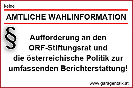 Bild der Petition: Aufforderung an den ORF und die österreichische Politik zur umfassenden Berichterstattung!