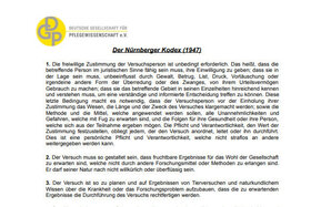 Bild der Petition: Aufforderung der Bundesregierung zur Einhaltung des Nürnberger Kodex