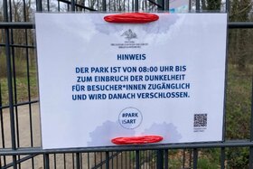 Bilde av begjæringen:Aufhebung der Schließzeiten im Babelsberger Park