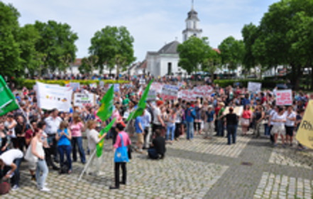 Bilde av begjæringen:Aufruf zur Rettung der Hochschulen im Saarland