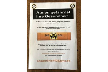 Bild der Petition Aussetzung der neuen Buslinie 740 im Ortsteil Merzbach Barkingstrasse