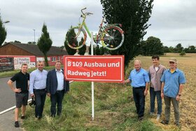 Foto da petição:B109 Sanierung und Radweg von Falkenthal nach Liebenberg