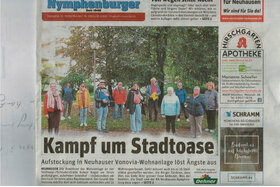 Foto della petizione:Bäume erhalten statt "Vonovia-Asphalt": München-Neuhausen