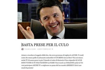 Picture of the petition:Basta Prese Per Il Culo