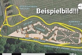 Малюнок петиції:Bau einer Erd-Pumptrackanlage in Burgsteinfurt