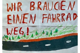 Изображение петиции:Bau eines Fahrradwegs an der Straße von Frankenried nach Hirschzell-Kaufbeuren
