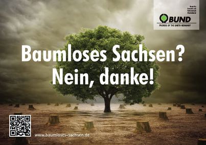 Foto van de petitie:Baumloses Sachsen? Nein, danke!