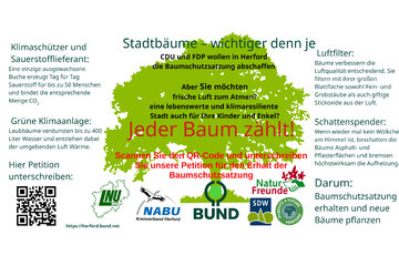 Bild der Petition Baumschutzsatzung in Herford erhalten!
