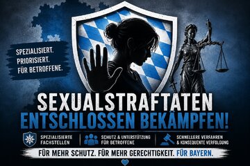 Image of the petition Bayern: Bessere Verfolgung von Sexualstraftaten und Ausbau spezialisierter Fachstellen