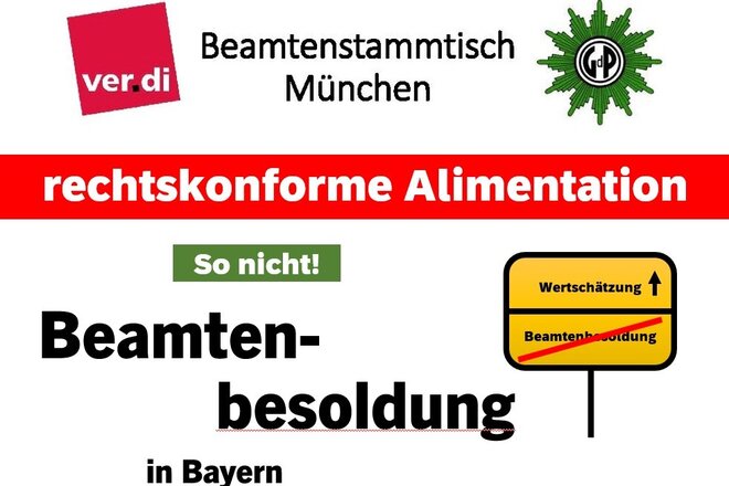 Vetoomuksen kuva Beamtenbesoldung in Bayern - rechtskonform und würdigend!