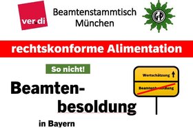 Bild der Petition: Beamtenbesoldung in Bayern - rechtskonform und würdigend!