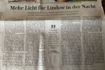 Bild der Petition Beenden der nächtlichen Abschaltung der Straßenbeleuchtung