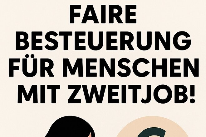 Slika peticije Bei Vollzeitbeschäftigung, keine Steuern/SV Beitrag auf Zweitjob