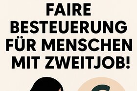 Image of the petition: Bei Vollzeitbeschäftigung, keine Steuern/SV Beitrag auf Zweitjob